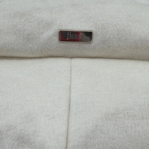 Herno Women's Piumino Donna Medio/Half Coat - Cream - 44or US 8 - NWT